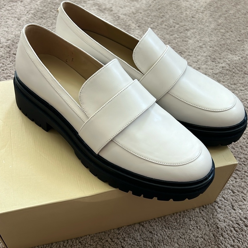 Michael Michael Kors Women's Parker Lug Loafers - Light Cream 11m